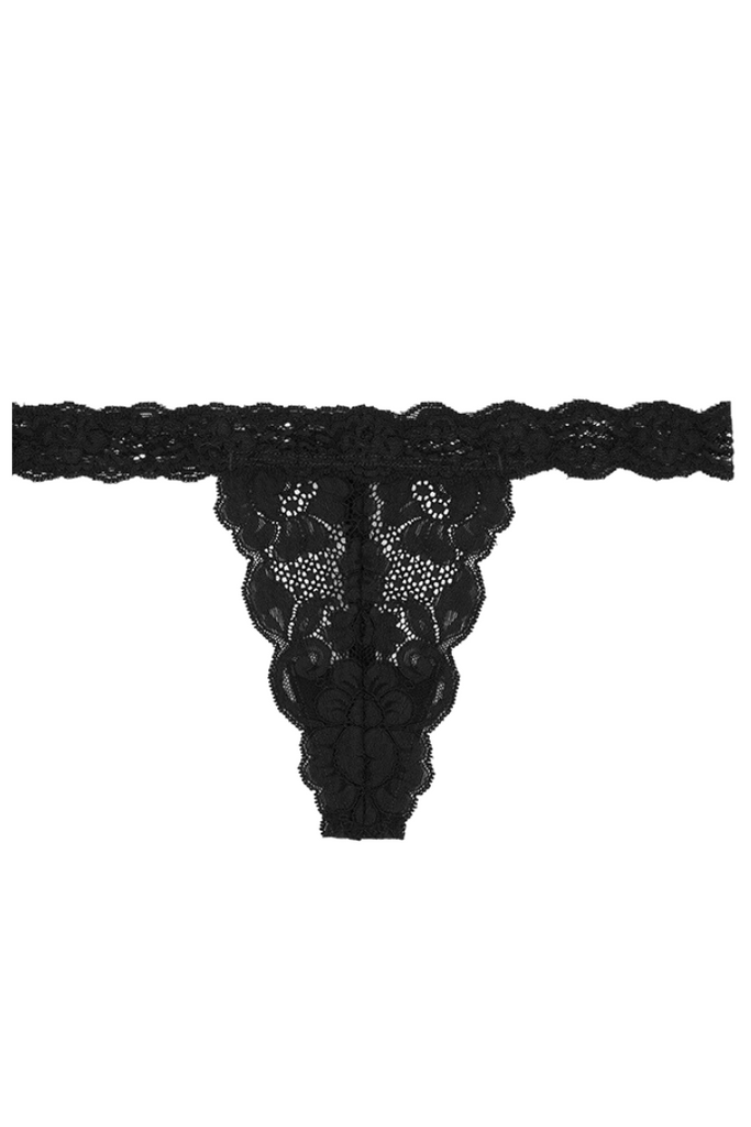 Womens Red Scalloped Lace G-String Thong